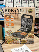 Sokany 1400W 8-Slice Sandwich Maker – Non-Stick Plates (SK-08102)